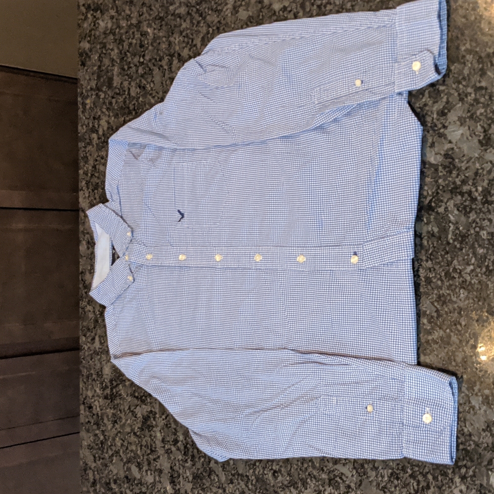 American Eagle Plaid Casual Button Down with 100% cotton